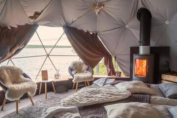 Фото номера Люкс-шатер - Купол Люкс-шатры Aurora Dome &amp; Glamping г. Муонио 32