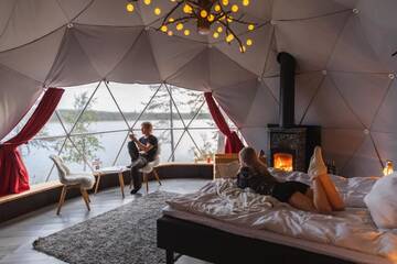Фото номера Люкс-шатер - Купол Люкс-шатры Aurora Dome &amp; Glamping г. Муонио 6
